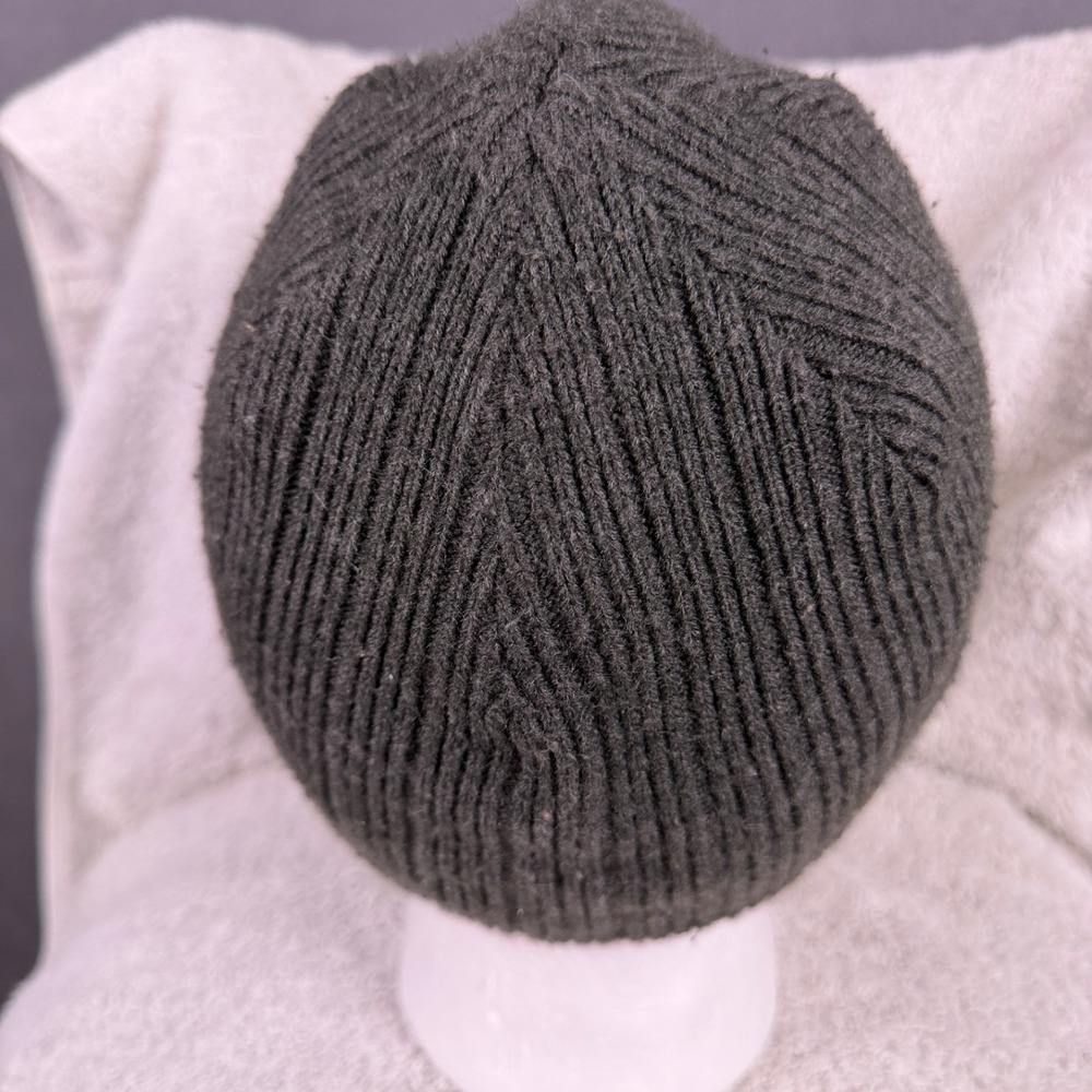 Carhartt Firesteel Beanie‎ Hat Mens One Size Gray Logo Acrylic Ribbed Ear Flaps - Picture 3 of 10